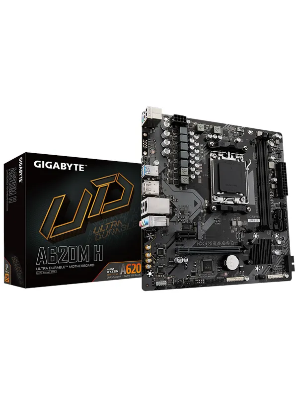 GIGABYTE A620M H Hovedkort - AMD A620 - AMD AM5 socket - DDR5 RAM - Micro-ATX