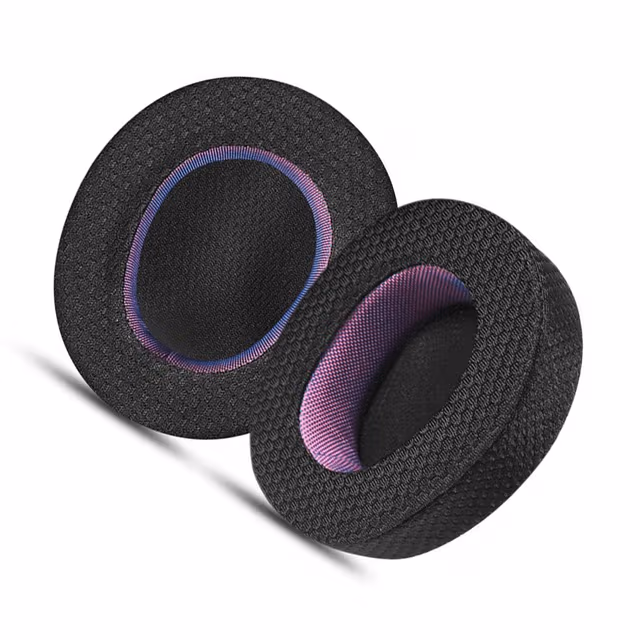 Utskiftbare øreputer for SteelSeries Arctis Nova Pro - Svart og lilla Bluetooth-versjon Øreklokker i netting