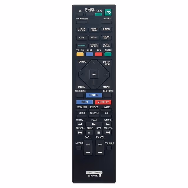 Fjernkontrollerstatning for RM-ADP117 for Sony hjemmekinospiller