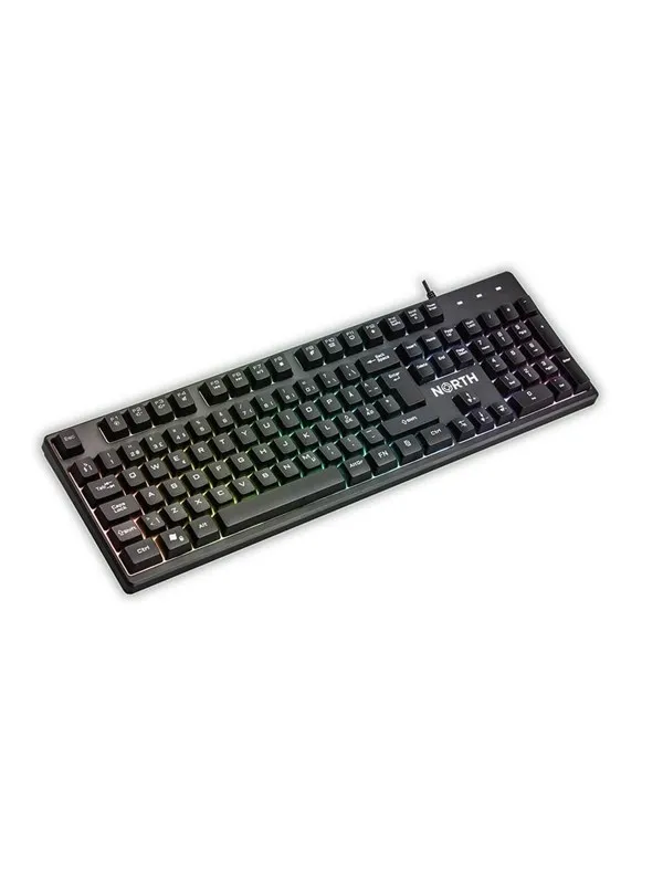 NORTH Gaming Keyboard K100 RGB - Gamingtastatur - Blå