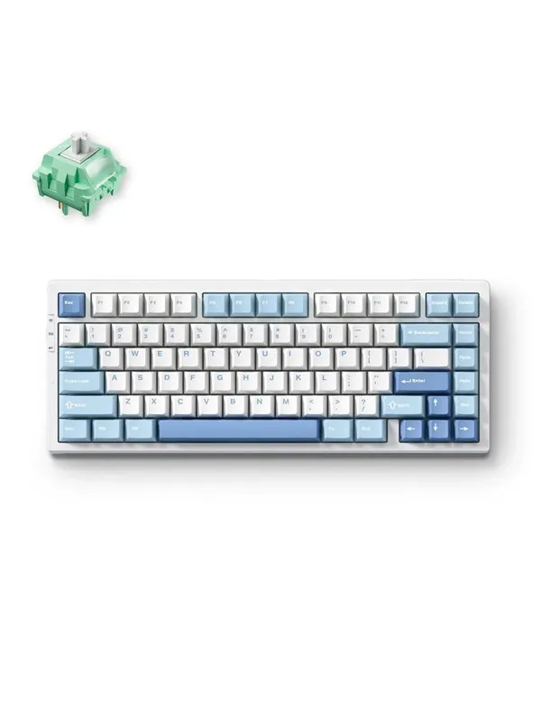 MCHOSE G75 Pro Wireless Gasket Mounted - Blue - Gamingtastatur - Uten numpad - Engelsk (USA) - Blå