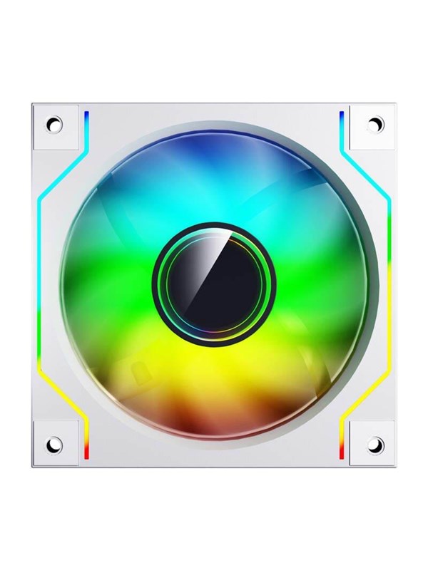 Darkflash DM20 computer fan (white) - Kabinettvifte - 120mm - Hvit - 32 dBA