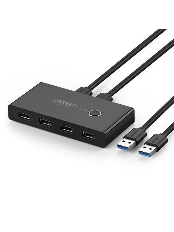 UGREEN switch box HUB switch 4x USB 3.2 Gen 1 USB splitter for two computers black (US216 30768) USB-hub - USB 3.2