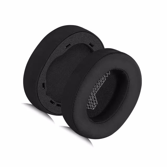 Utskiftbare øreputer for JBL LIVE 650BTNC, svart is-silkestoff, 2-pakning