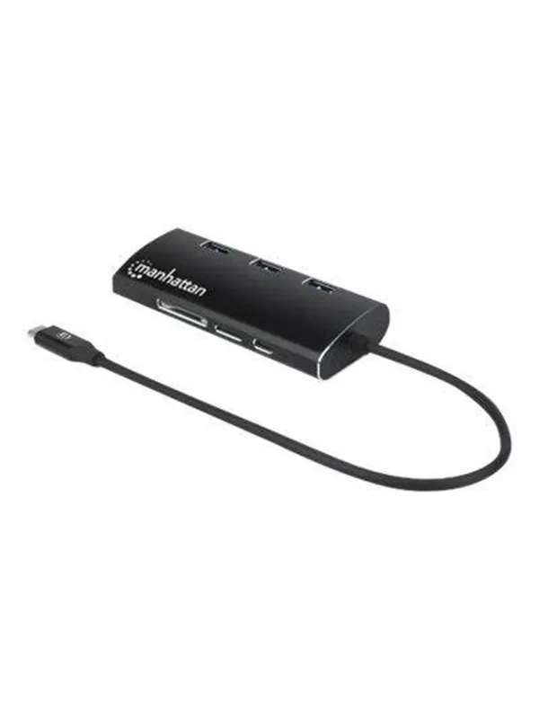IC INTRACOM Manhattan USB-C Dock/Hub with Card Reader