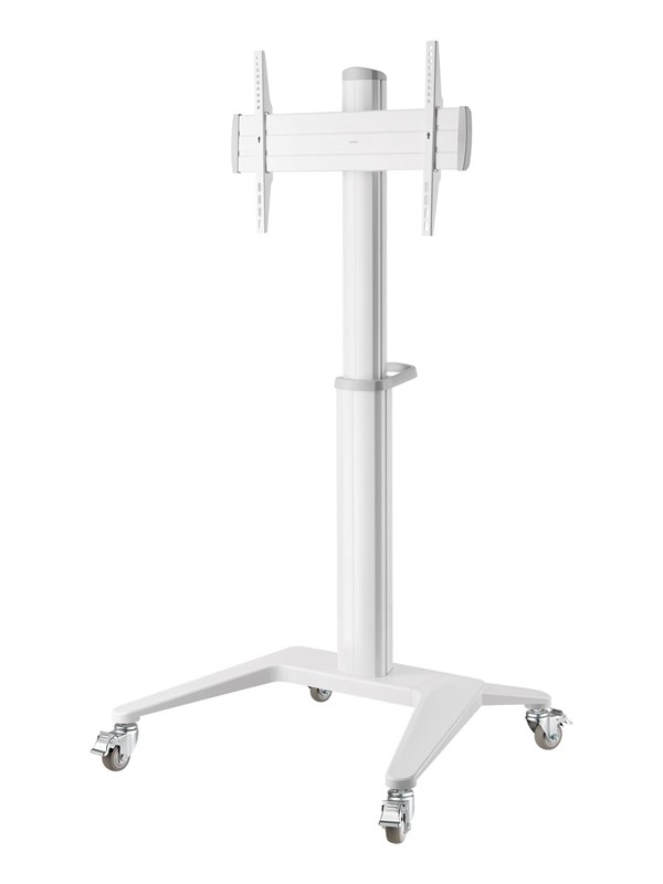 Deltaco Office Display Cart White - Max 70 kg - recommended for 70"
