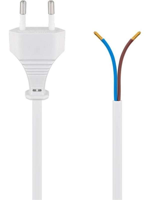 Pro Euro cord for assembly 1.5 m white