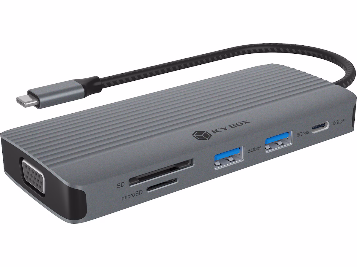 ICY BOX 10 i 1 USB-C dockingstasjon