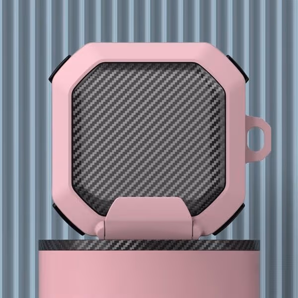 Etui til Galaxy Buds Live / Pro /2 /2 Pro /2 Pro / FE - Karbonfiber/Rosa