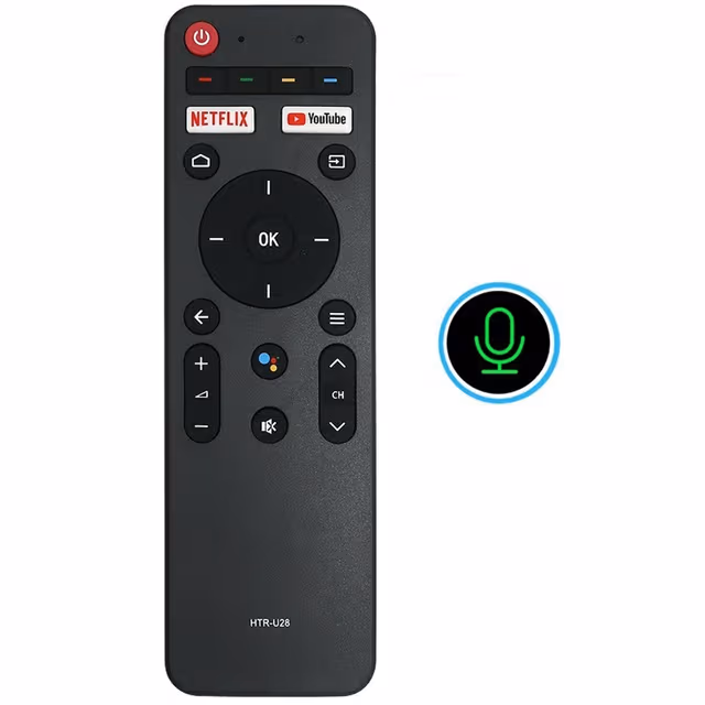 Fjernkontroll utskiftning HTR-U28 for Haier TV stemmestyrt