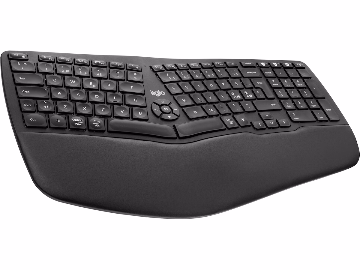 iiglo ERGO Kx trådløst ergonomisk tastatur