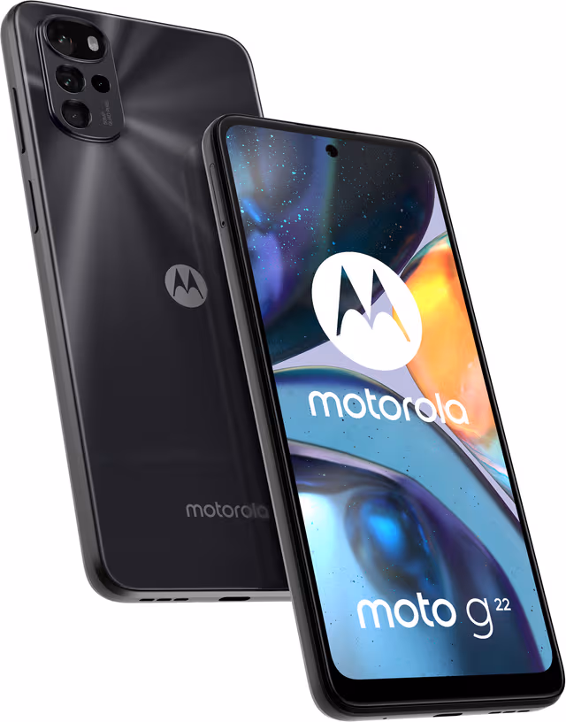 Motorola Moto G22 smarttelefon 4/64GB (cosmic black)