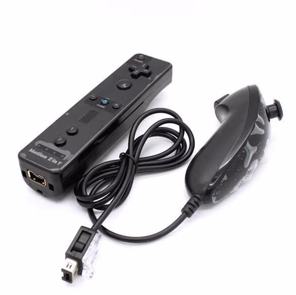 Kompatibel med Wii Controller Set Motion Plus Bulk Black