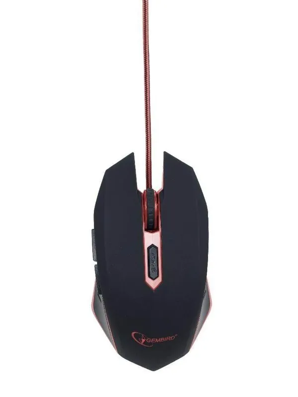 Gembird USB Gaming Mouse - Gaming mus - Optisk - 6 - Rød