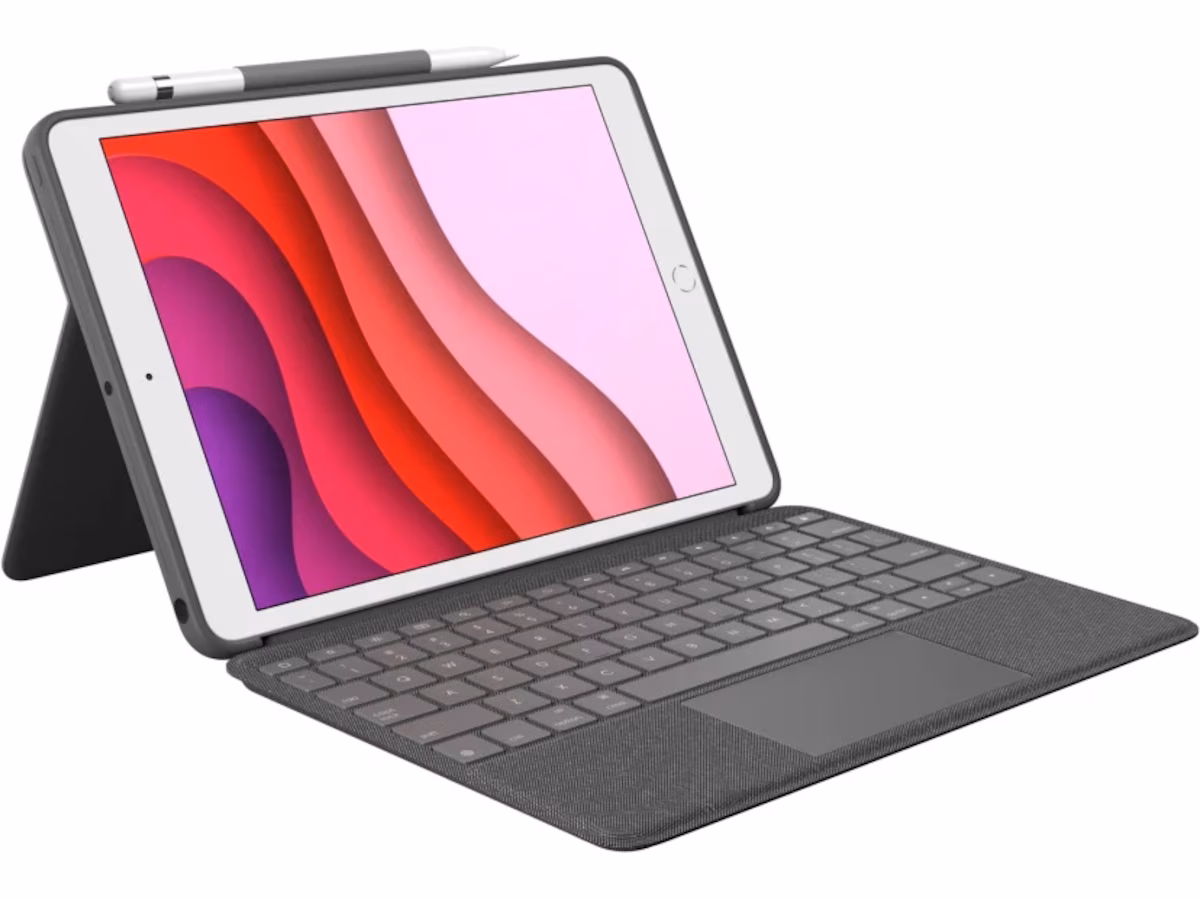 Logitech iPad 10,2" (2021) Combo Touch (grafitt)