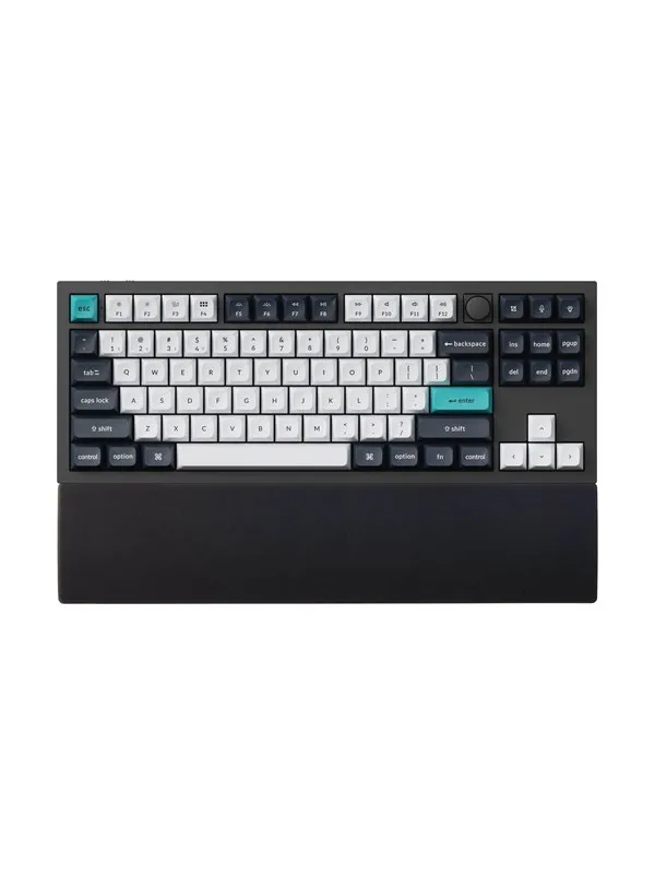 Keychron Silicone Palmrest for Q3 series / V3 series - Håndleddsstøtte - Svart