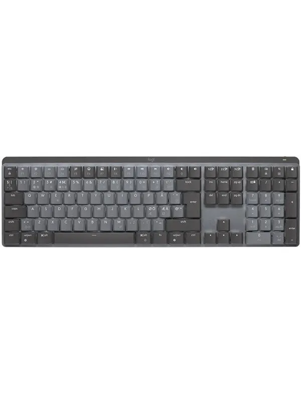 Logitech MX Mechanical Wireless Illuminated Performance Keyboard Graphite - Tactile - US - Tastatur - US Internasjonal - Svart