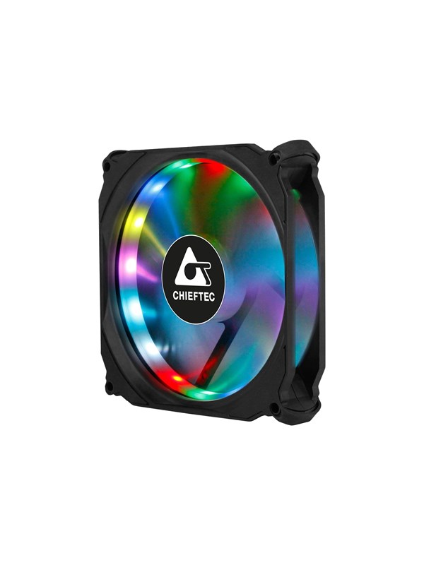 Chieftec CF-1225-RGB 1er-RGB Tornado Tornado - Kabinettvifte - 120mm - Svart
