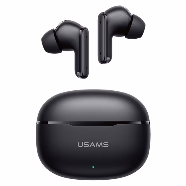 USAMS Echo E05 trådløse hodetelefoner med dynamiske Bluetooth-drivere – svart