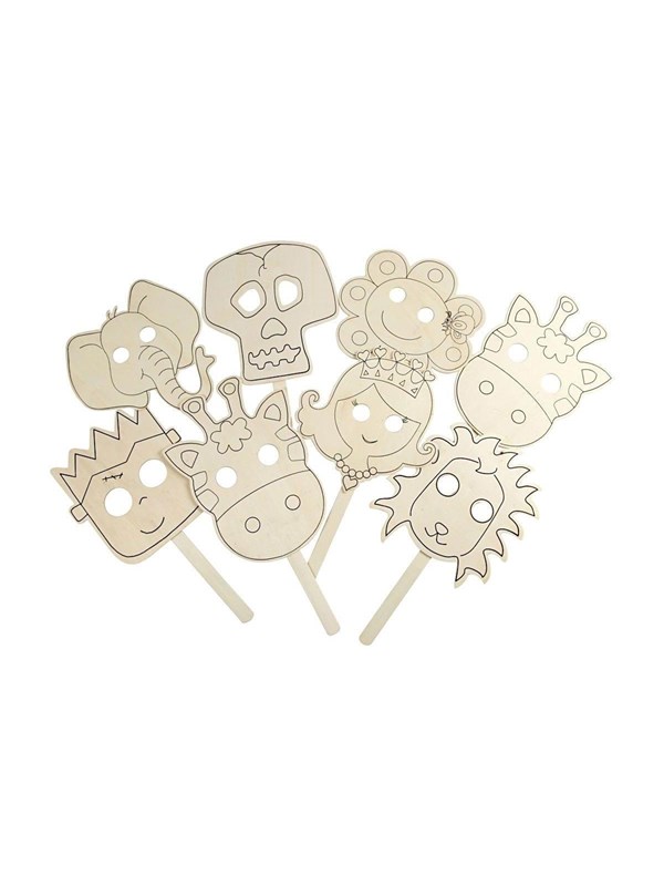 Creativ Company Decorate your Wooden Mask 16st.