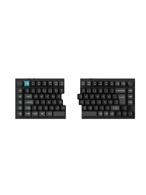 Keychron Q11 Ultra 75% Split 8K Wireless Tri-Mode - POM Banana - Gamingtastatur - Uten numpad - Nordisk - Svart