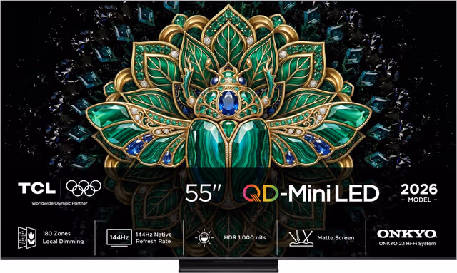 TCL 55" MQLED75L 4K QD-Mini LED TV (2026)
