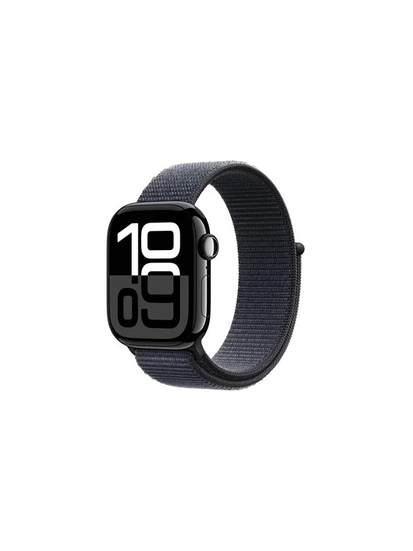 Apple Watch Series 10 GPS + Cellular 42mm - Jet Black Aluminium Case with Ink Sport Loop