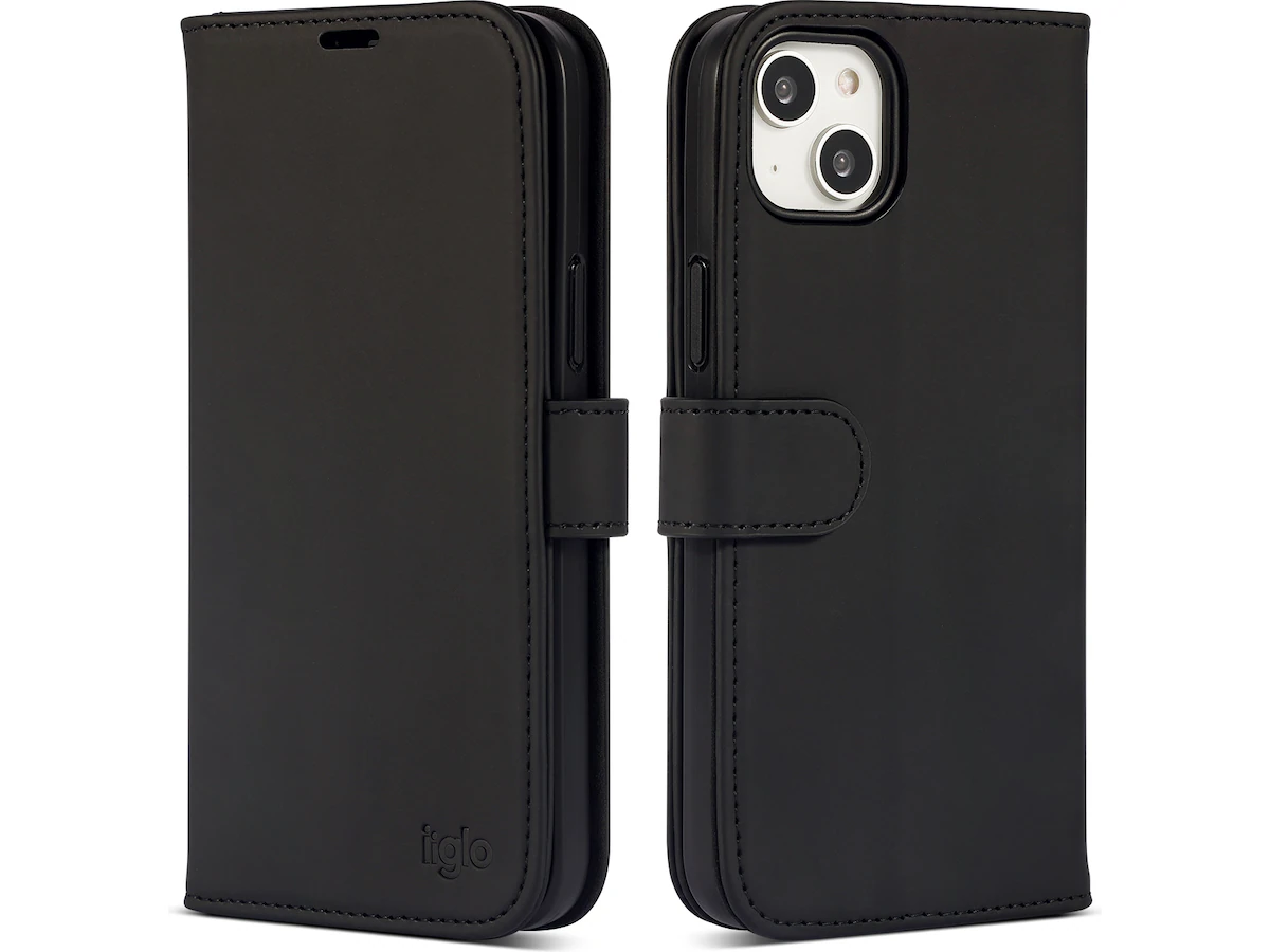 iiglo iPhone 15 Plus Lommebokdeksel (sort)