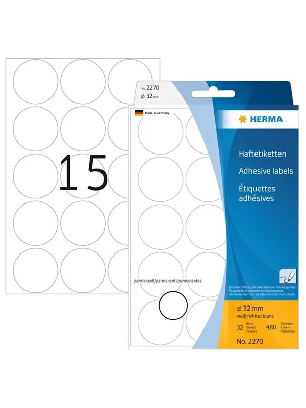 HERMA labels - 480 label(s) - 32 mm round