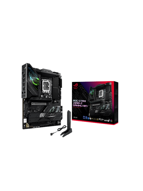 ASUS ROG STRIX Z890-F GAMING WIFI Hovedkort - Intel Z890 - Intel LGA1851 socket - DDR5 RAM - ATX