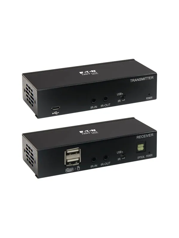 Eaton Series USB C to HDMI over Cat6 Extender Kit with KVM Support 4K 60Hz 4:4:4 Transmitter/Receiver USB PoC HDCP 2.2 up to 230 ft. TAA