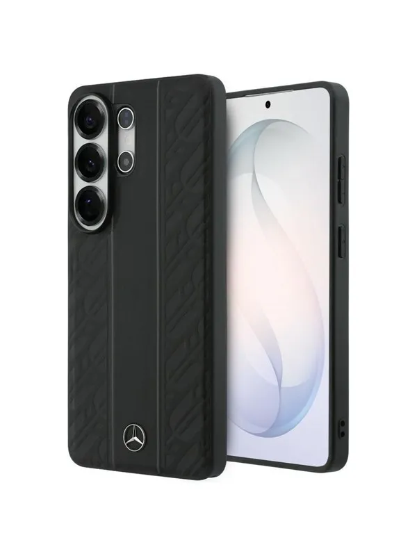 Mercedes Laurel Leaves Vertical Stripes MagSafe Case for Samsung Galaxy S26 Ultra - Black