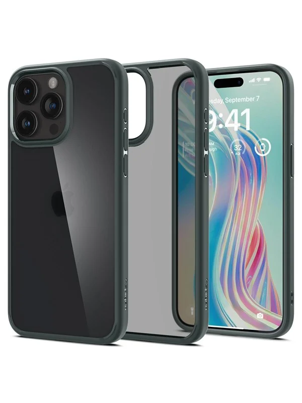 Spigen Ultra Hybrid - frost green - iPhone 15 Pro