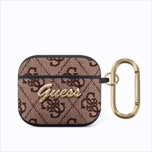 Guess AirPods 3 Deksel 4G Script Brun