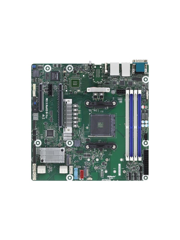 ASRock Rack Hovedkort - AMD X570 - AMD AM4 socket - DDR4 RAM - Micro-ATX