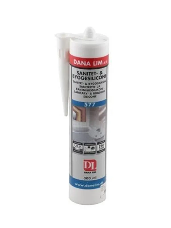 Dana Lim Sanitær- & byggesilikon 577 300ml hvit