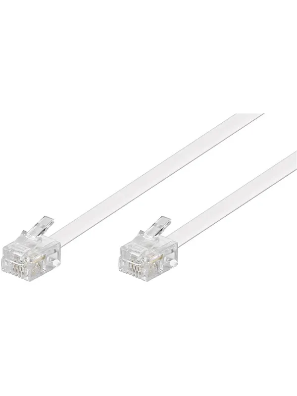 Pro Modular telephone cable - Hvit - 3m