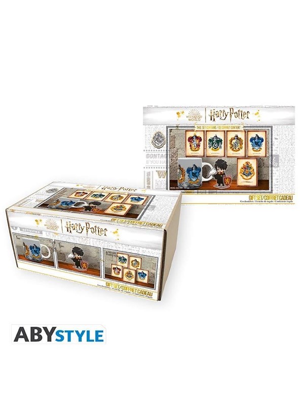 ABYstyle - HARRY POTTER Gift set Hogwarts Mug + Acryl® + Postcards - Gavepakke
