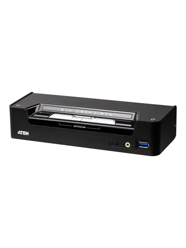 ATEN 3-Port USB-C True 4K DisplayPort Hybrid KVM S