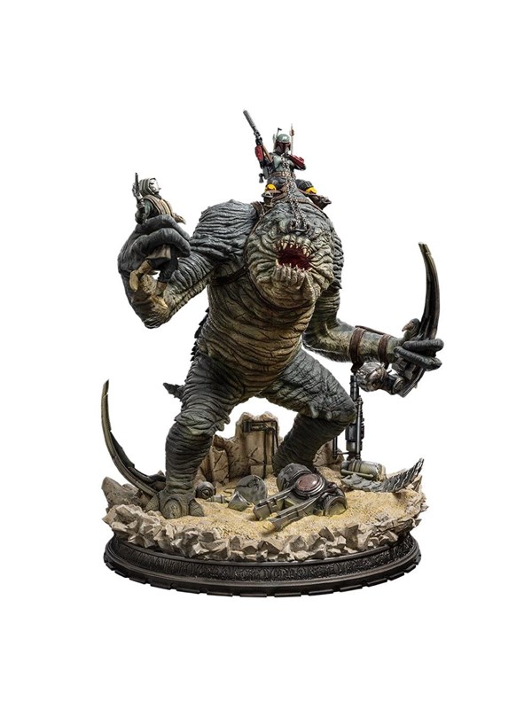 Iron Studios - Star Wars - Boba Fett &amp; Rancor Statue Demi Scale 1/20 - Figur