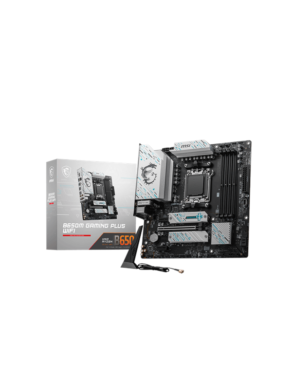 MSI B650M GAMING PLUS WIFI Hovedkort - AMD B650 - AMD AM5 socket - DDR5 RAM - Micro-ATX