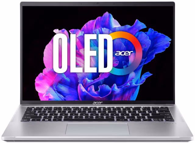 Acer Swift Go i5-13/16/1024/OLED 14" bærbar PC (Pure Silver)