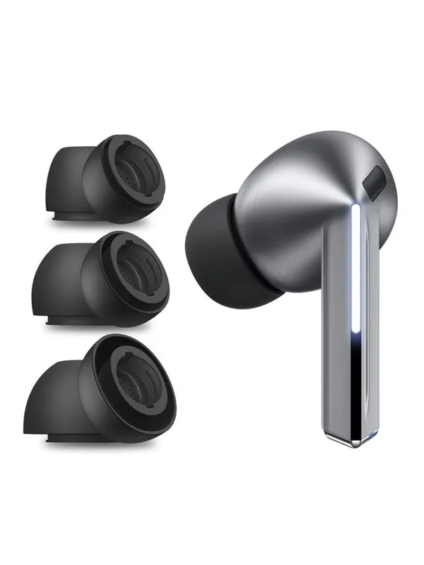Tech-Protect Ear Tips for Samsung Galaxy Buds 3 Pro in sizes S / M / L - black (3 pcs)