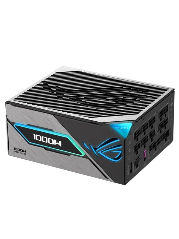 ASUS ROG Thor 1000W Platinum III Strømforsyning (PSU) - 1000 Watt - 135 mm - ATX 3.1 - 80 Plus Platinum sertifisert