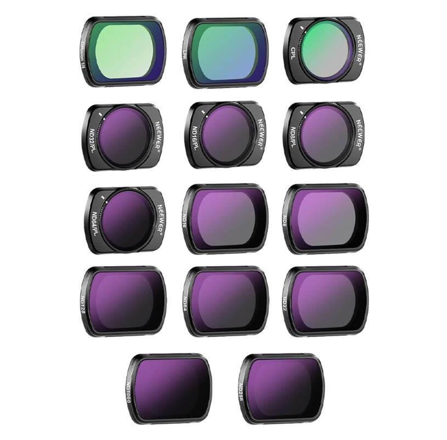 Neewer Filter set for DJI Osmo Pocket 3 FL-P10 (ND8~1000 LPR .MIST1/4 CPL ND8/PL~ND64/PL)