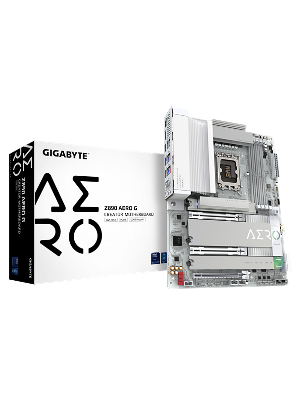 GIGABYTE Z890 AERO G Hovedkort - Intel Z890 - Intel LGA1851 socket - DDR5 RAM - ATX