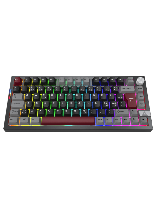 Montech Mkey PRO 75% - Darkness - Gamingtastatur - Nordisk - Svart