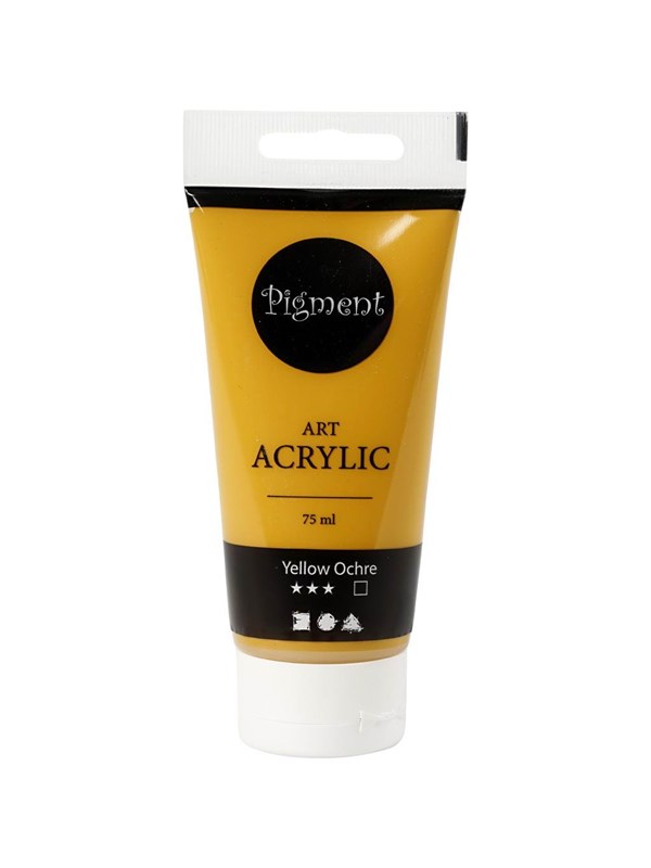 Creativ Company Pigment Art Acrylic Paint Ocher Yellow 75ml