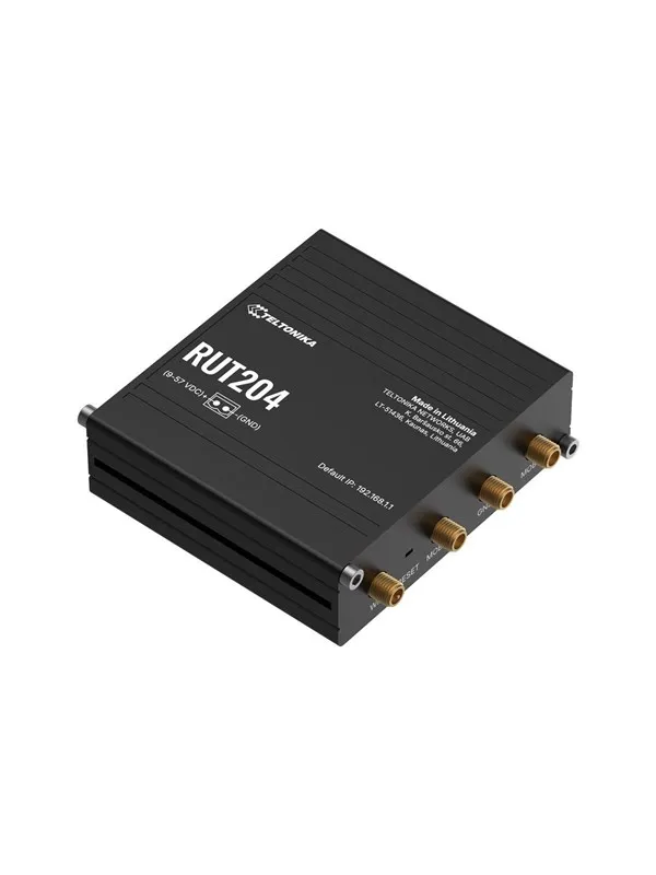 Teltonika RUT204 - wireless router - WWAN - Wi-Fi - 4G - DIN rail mountable - Wireless router N Standard - 802.11n