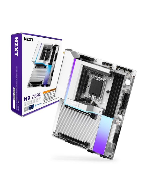 NZXT N9 Z890 White Hovedkort - Intel Z890 - Intel LGA1851 socket - DDR5 RAM - ATX